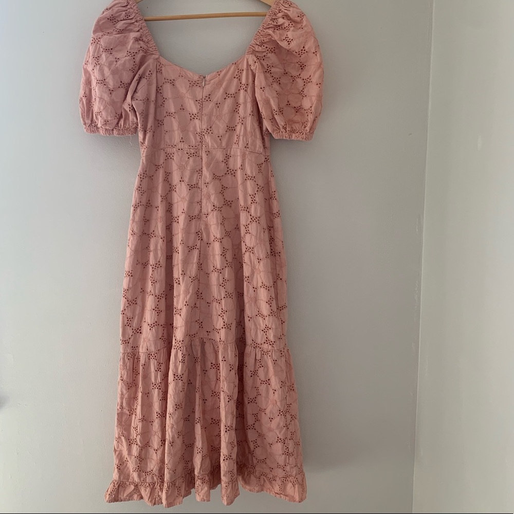 ASOS DESIGN broderie cottage core peasant maxi dress - Picture 6 of 12